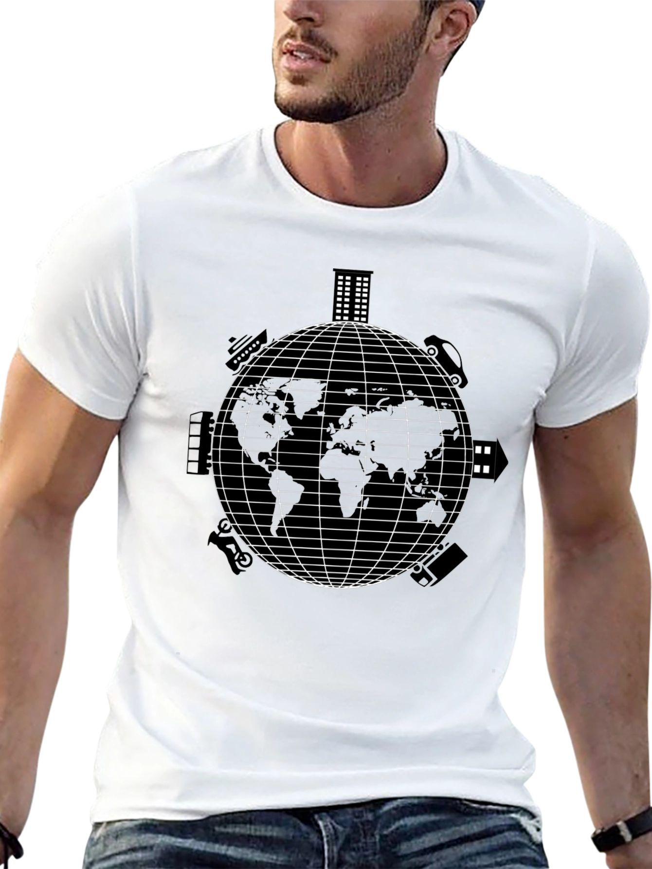 Global Travel T-Shirt - Black