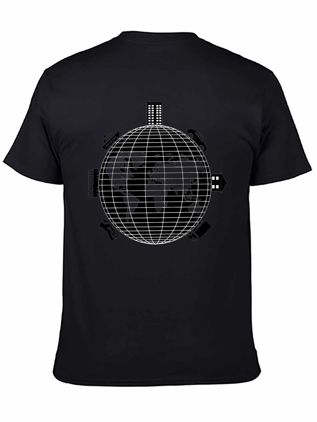 Global Travel T-Shirt - Black