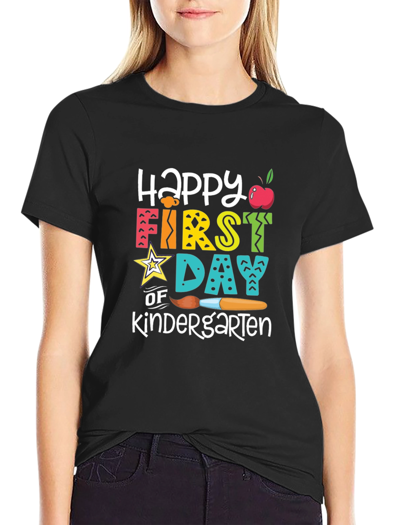 Happy First Day of Kindergarten Graphic T-Shirt