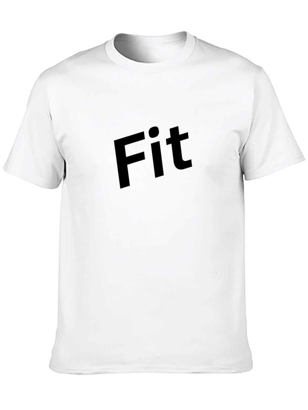 Mens Black Fit Graphic Tee - Modern Style