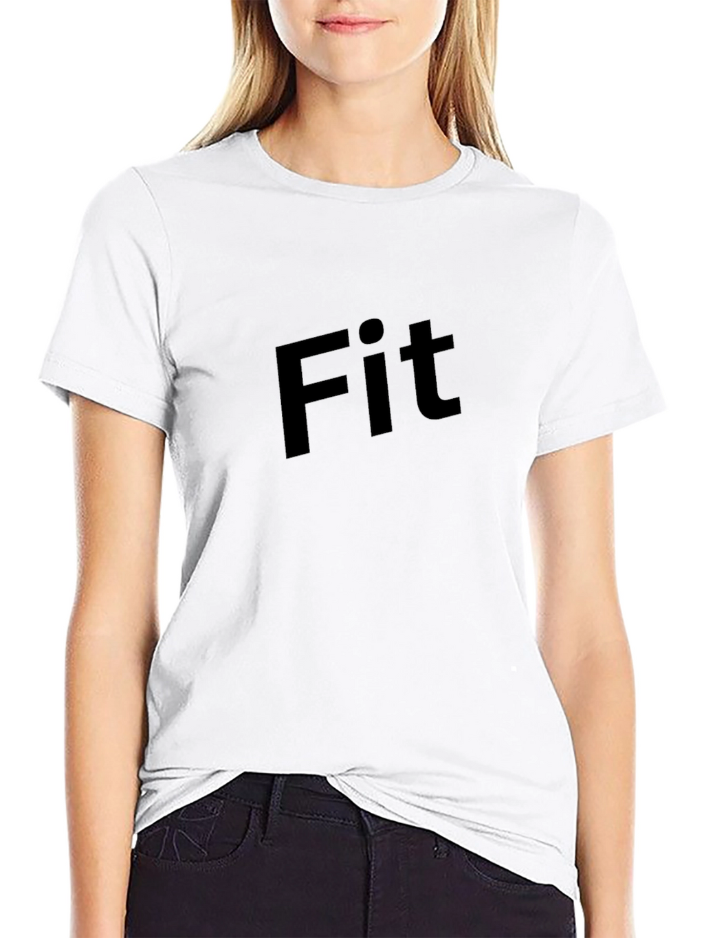 Mens Black Fit Graphic Tee - Modern Style