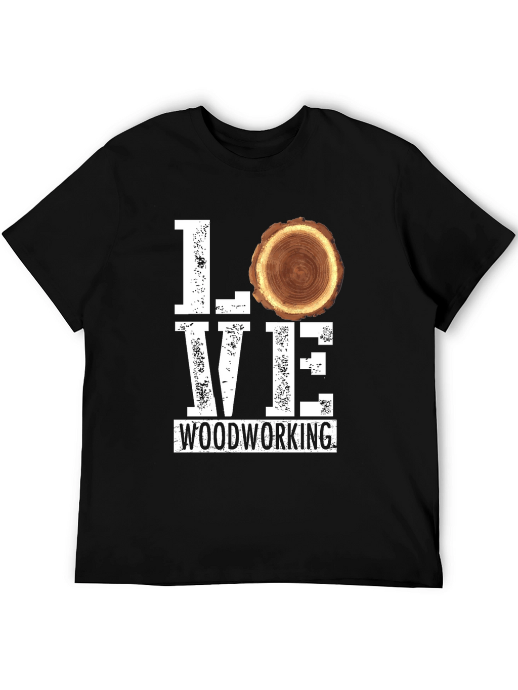 Love Woodworking Tee - Black Graphic T-Shirt
