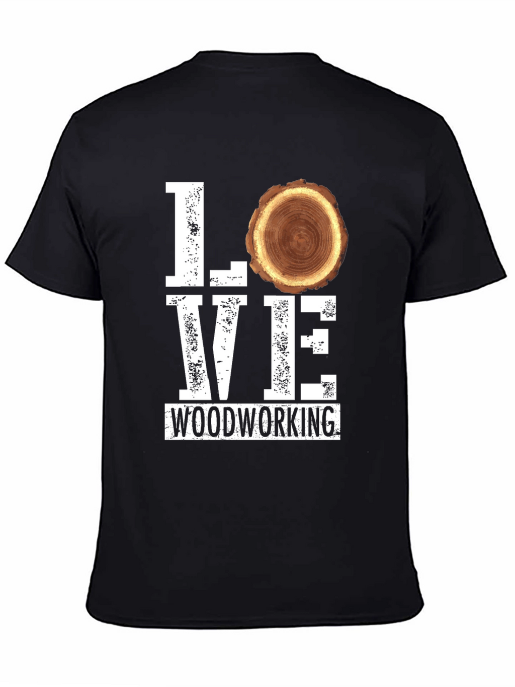 Love Woodworking Tee - Black Graphic T-Shirt