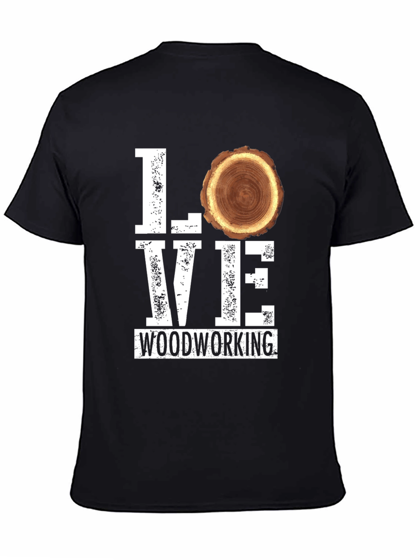 Love Woodworking Tee - Black Graphic T-Shirt