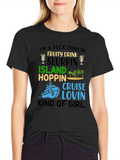 Deck Dancing Cruise T-Shirt - Island Hopping Girl