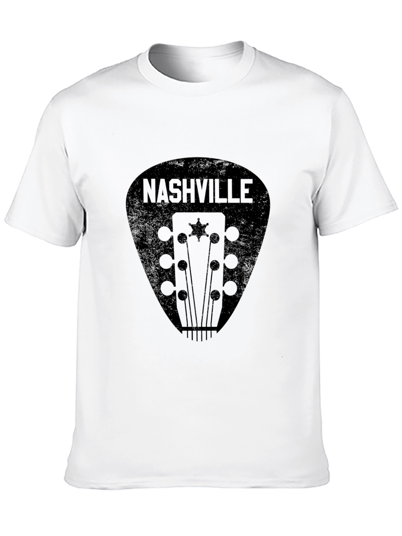 Nashville Guitar Pick Graphic Tee - Black