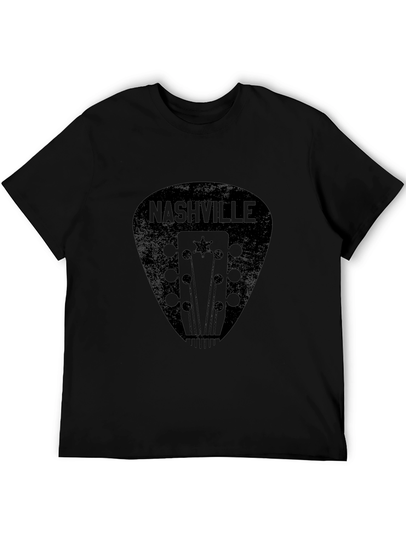 Nashville Guitar Pick Graphic Tee - Black