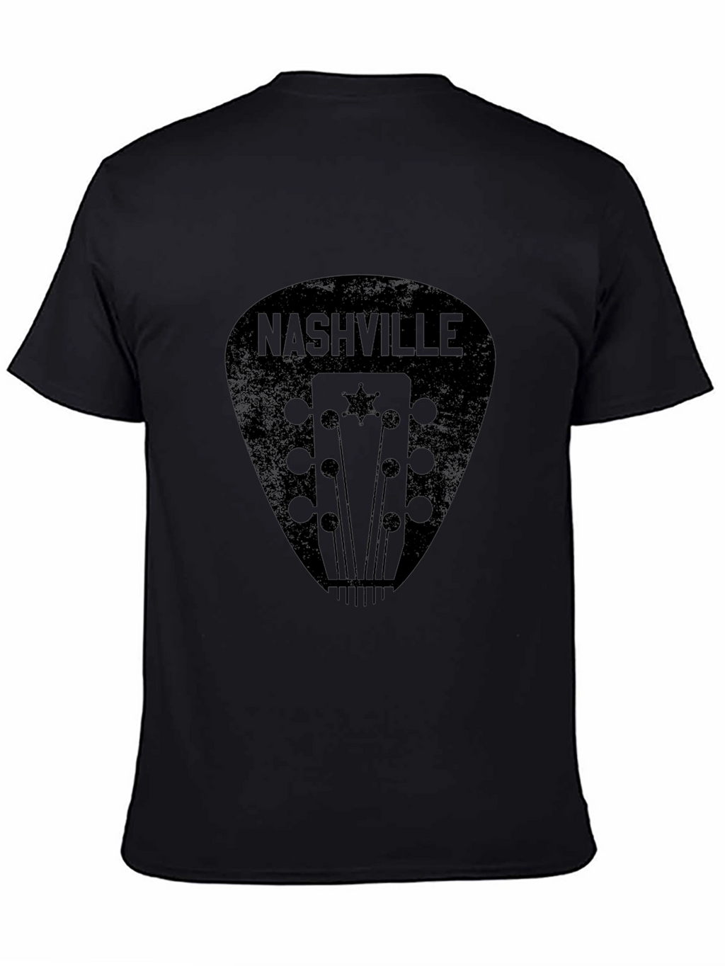 Nashville Guitar Pick Graphic Tee - Black