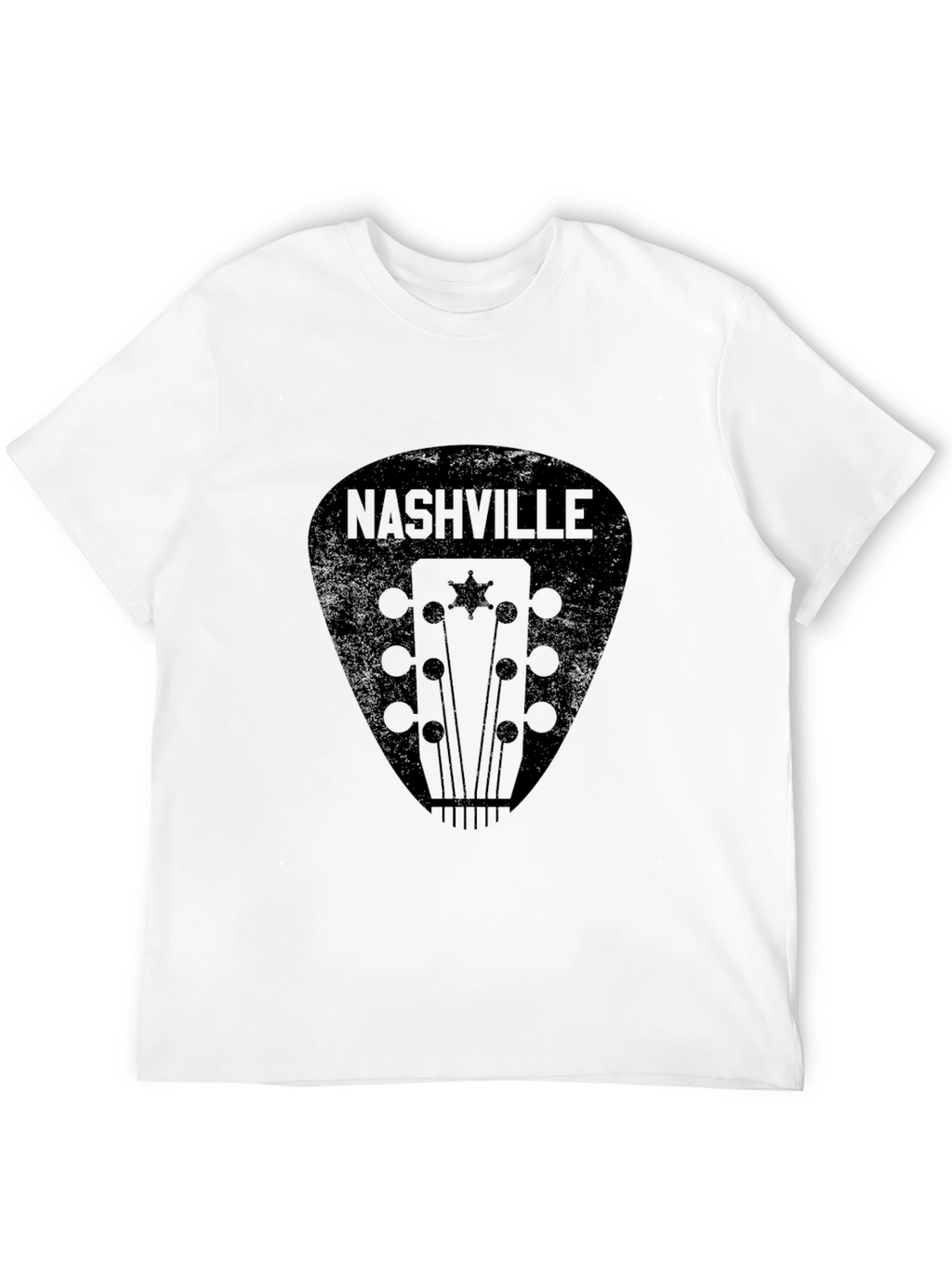 Nashville Guitar Pick Graphic Tee - Black
