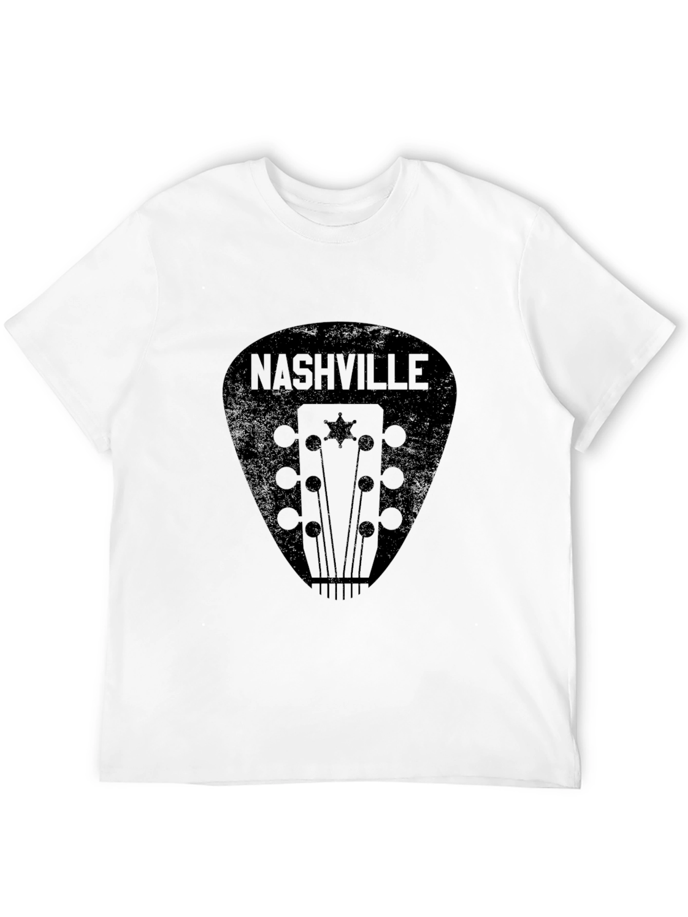 Nashville Guitar Pick Graphic Tee - Black