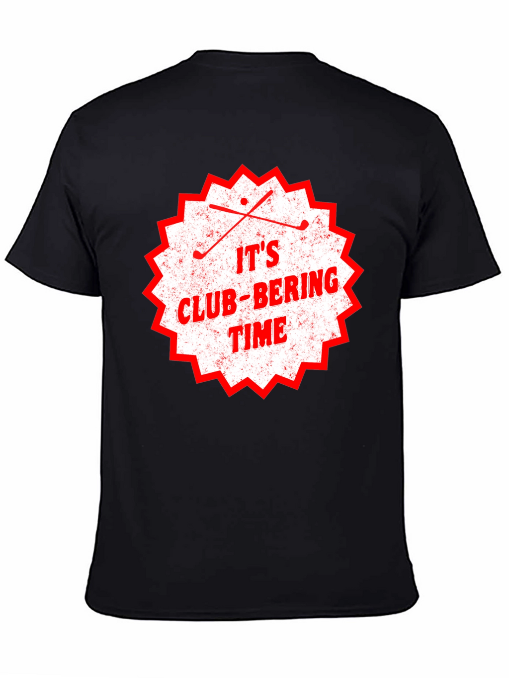 Its Club-Bering Time Mens Black T-Shirt