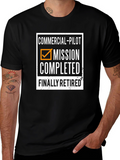 Commercial Pilot Retired T-Shirt