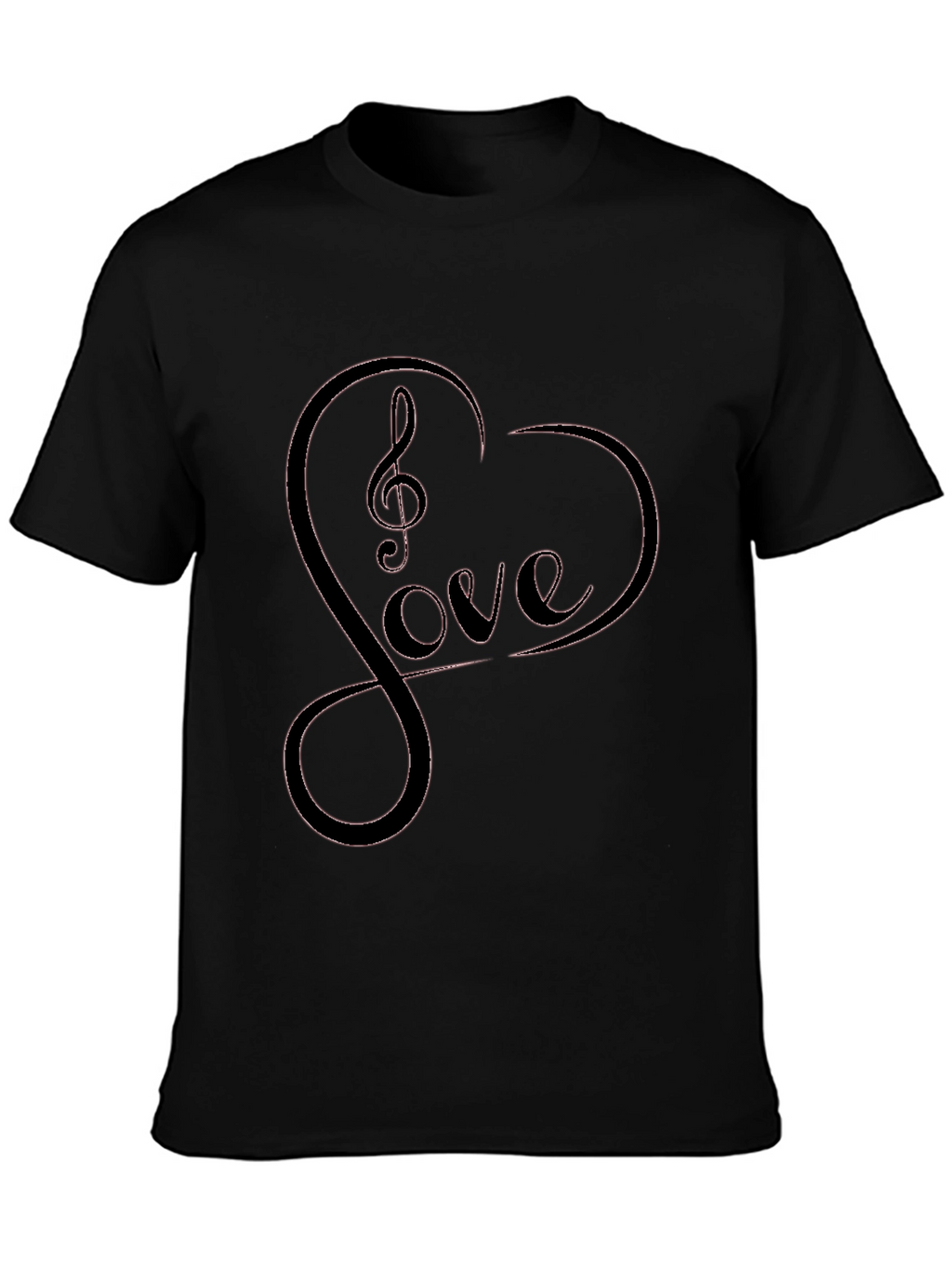 Love Music Heart Graphic T-Shirt