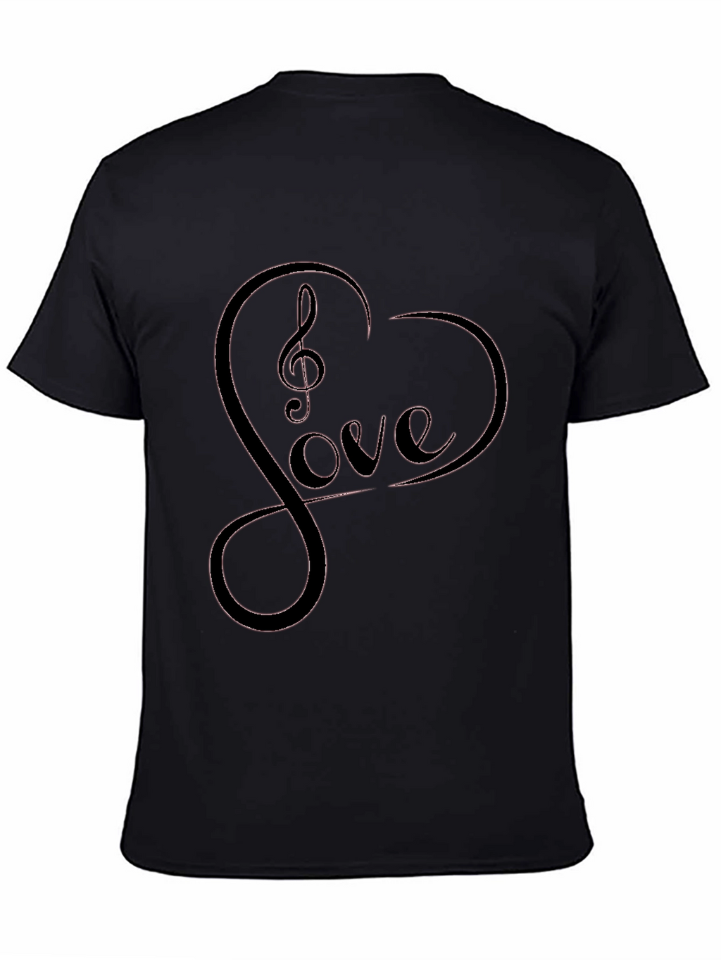 Love Music Heart Graphic T-Shirt