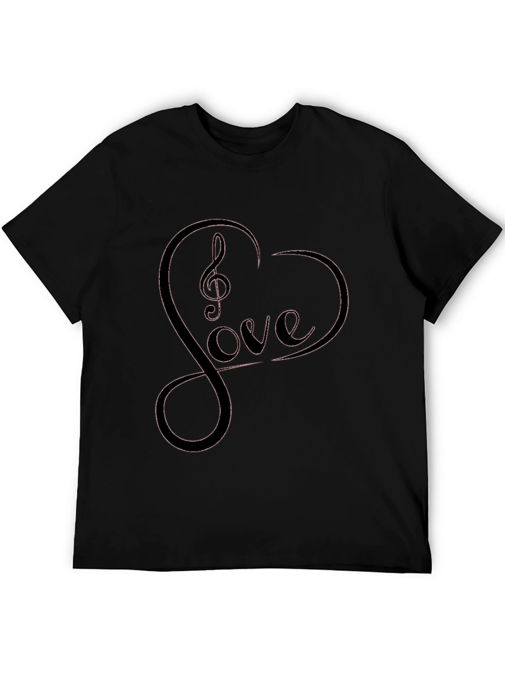 Love Music Heart Graphic T-Shirt