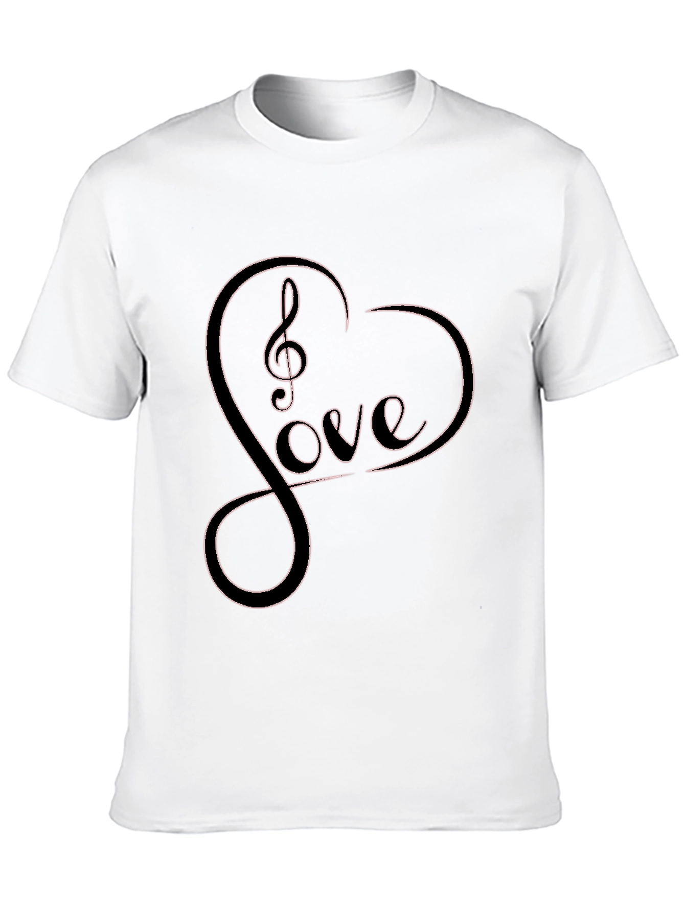 Love Music Heart Graphic T-Shirt