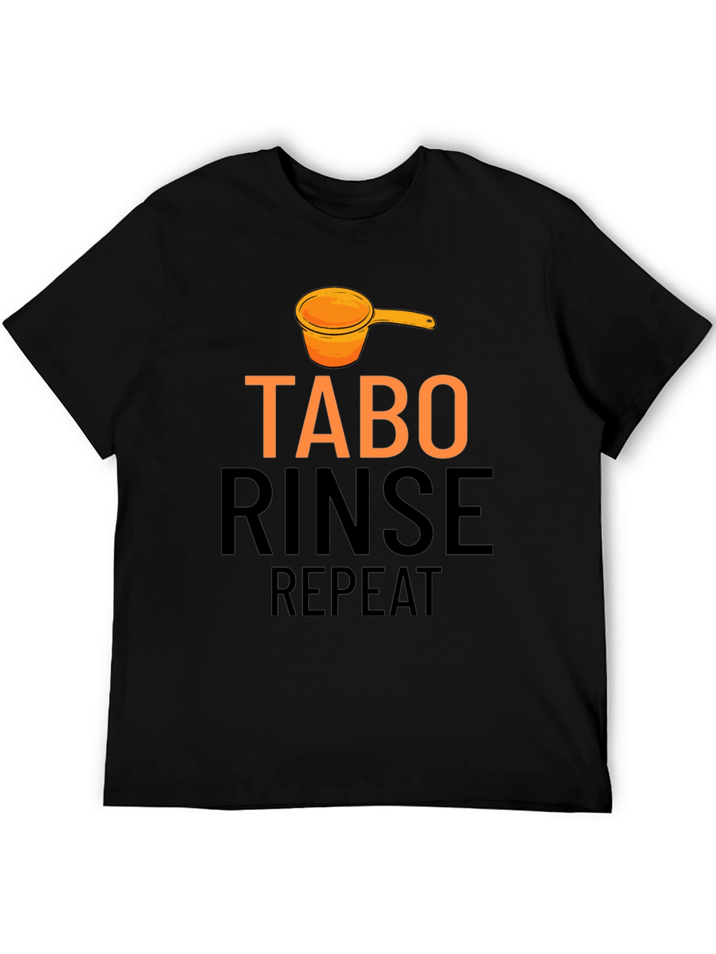 Tabo Rinse Repeat Black Graphic Tee