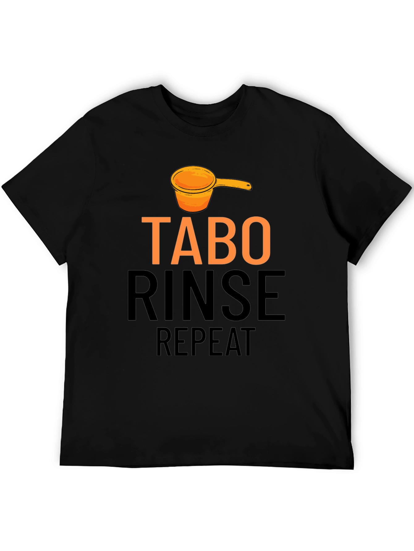 Tabo Rinse Repeat Black Graphic Tee