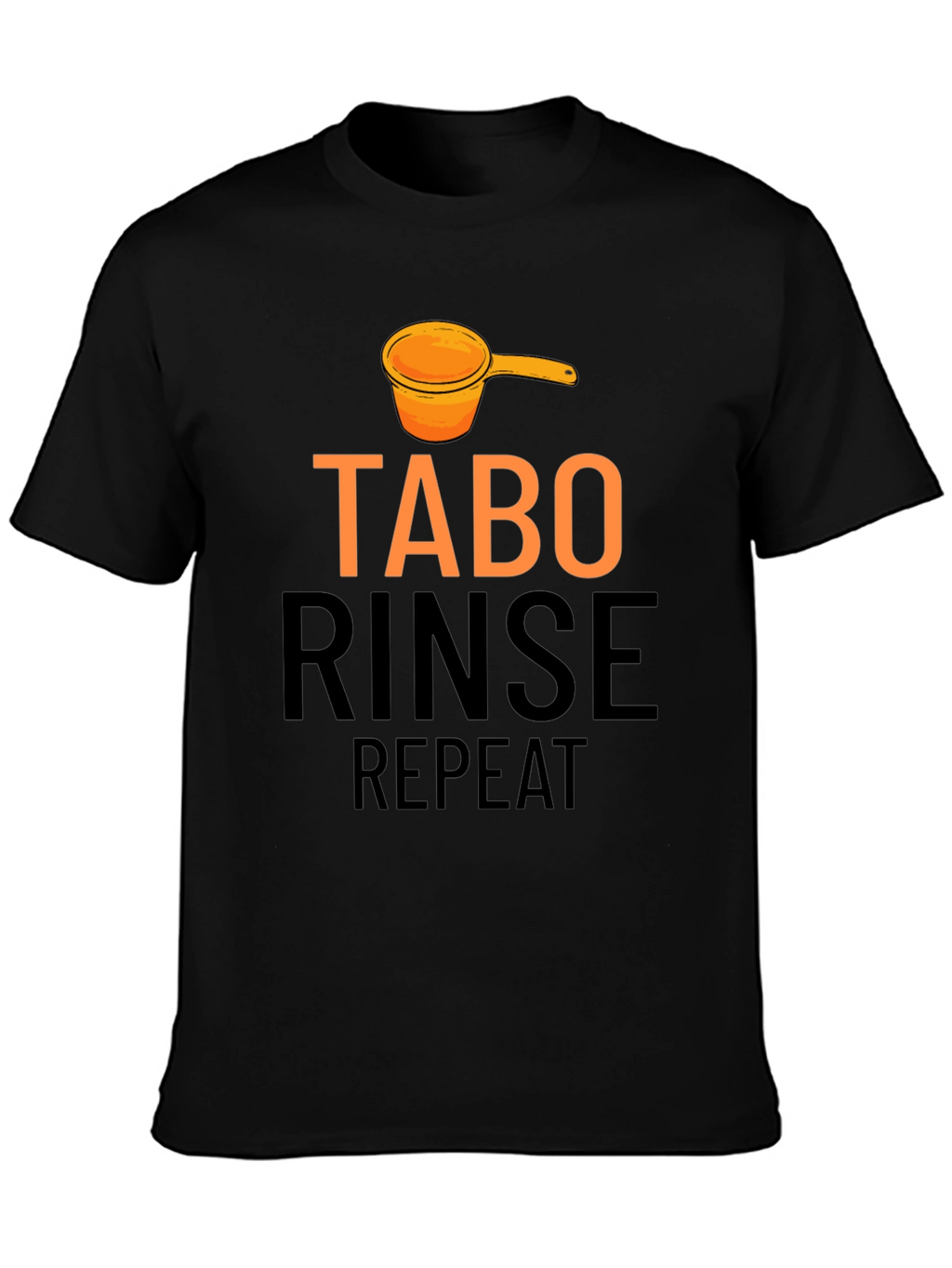 Tabo Rinse Repeat Black Graphic Tee