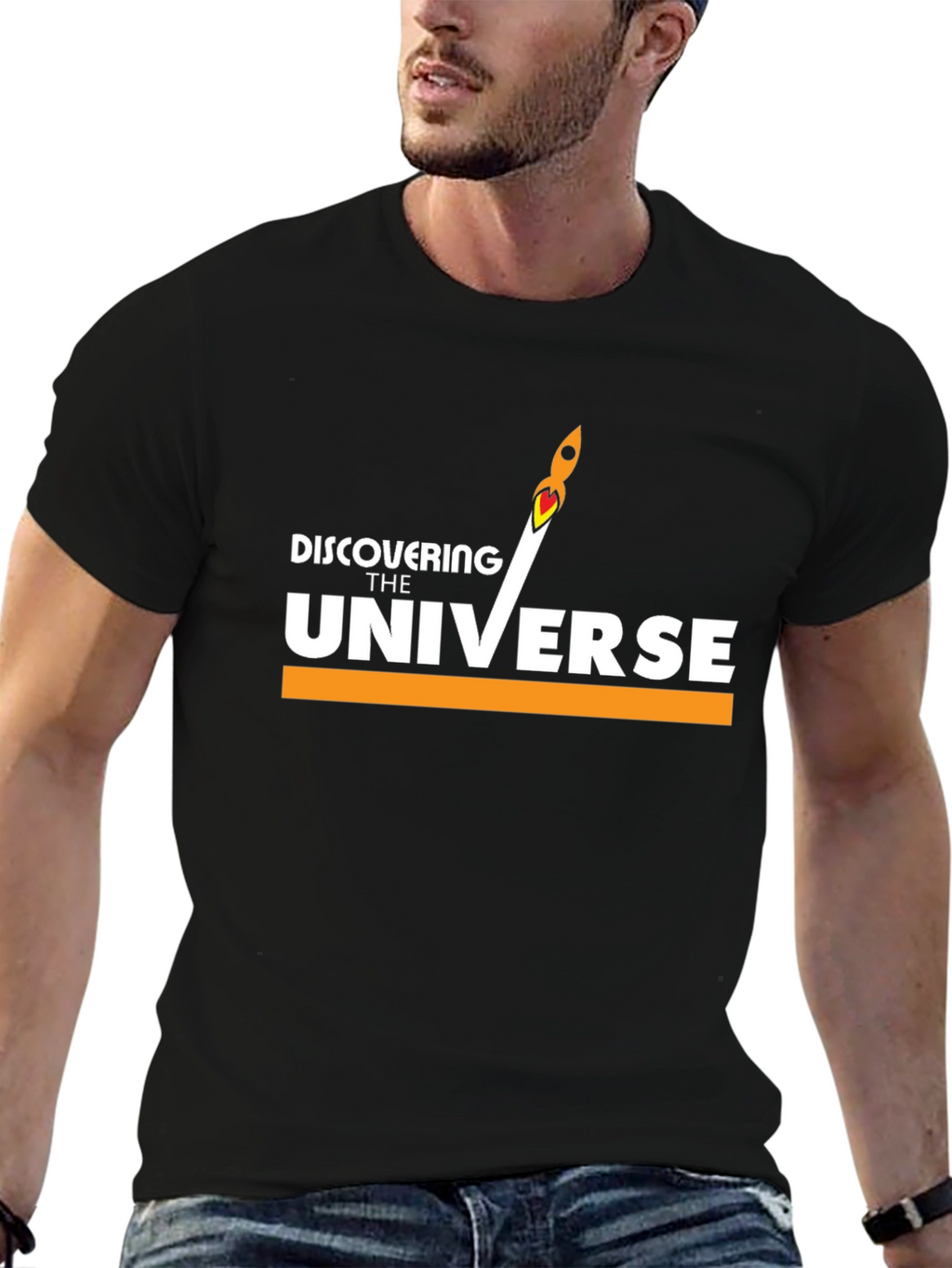 Discovering The Universe Black T-Shirt