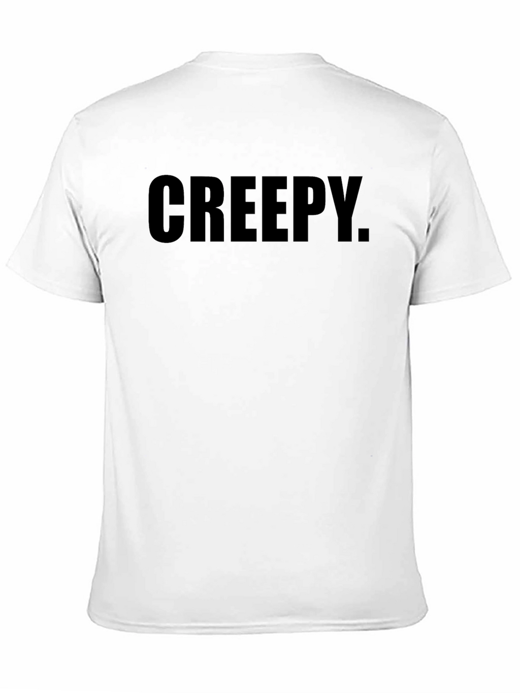 Creepy Text Black T-Shirt - Mens Graphic Tee