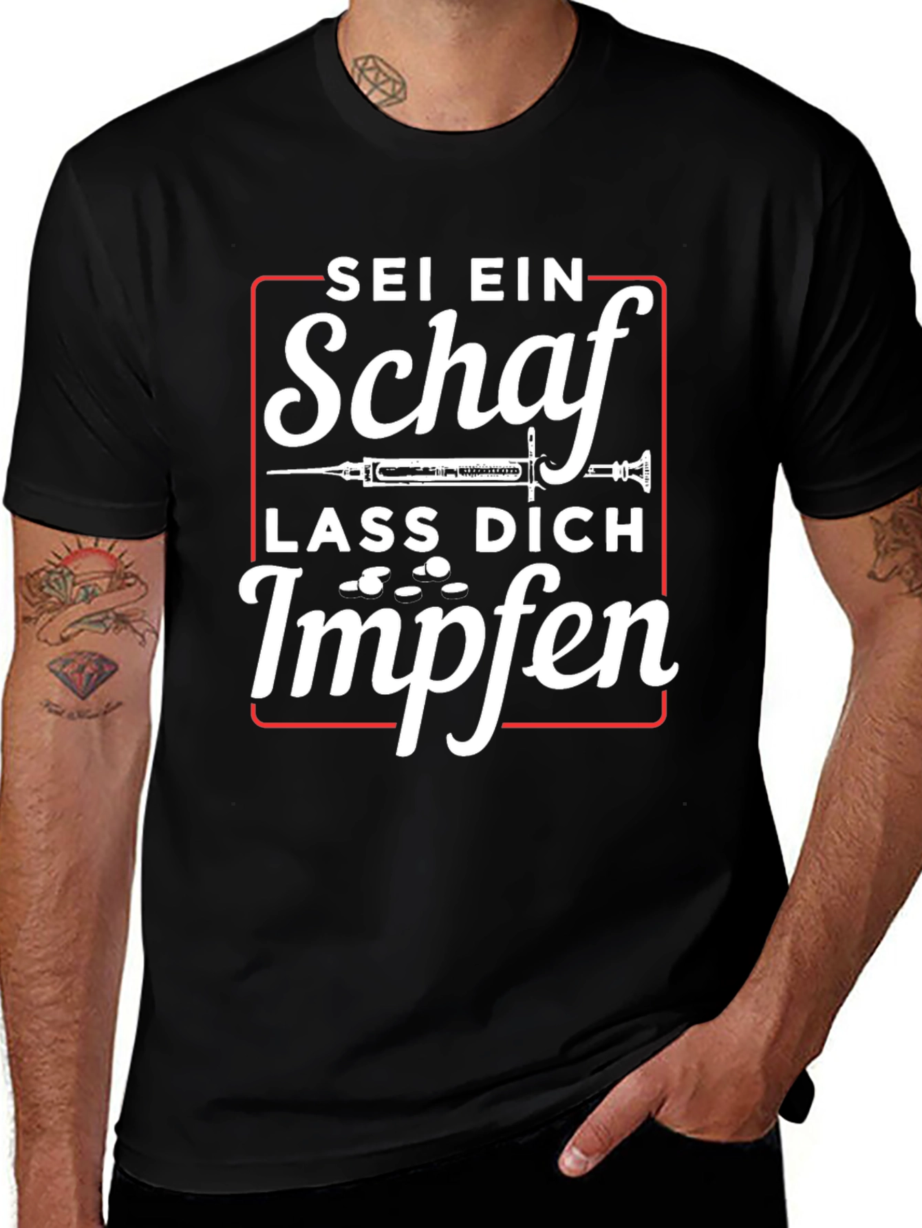 Sei Ein Schaf Lass Dich Impfen T-Shirt