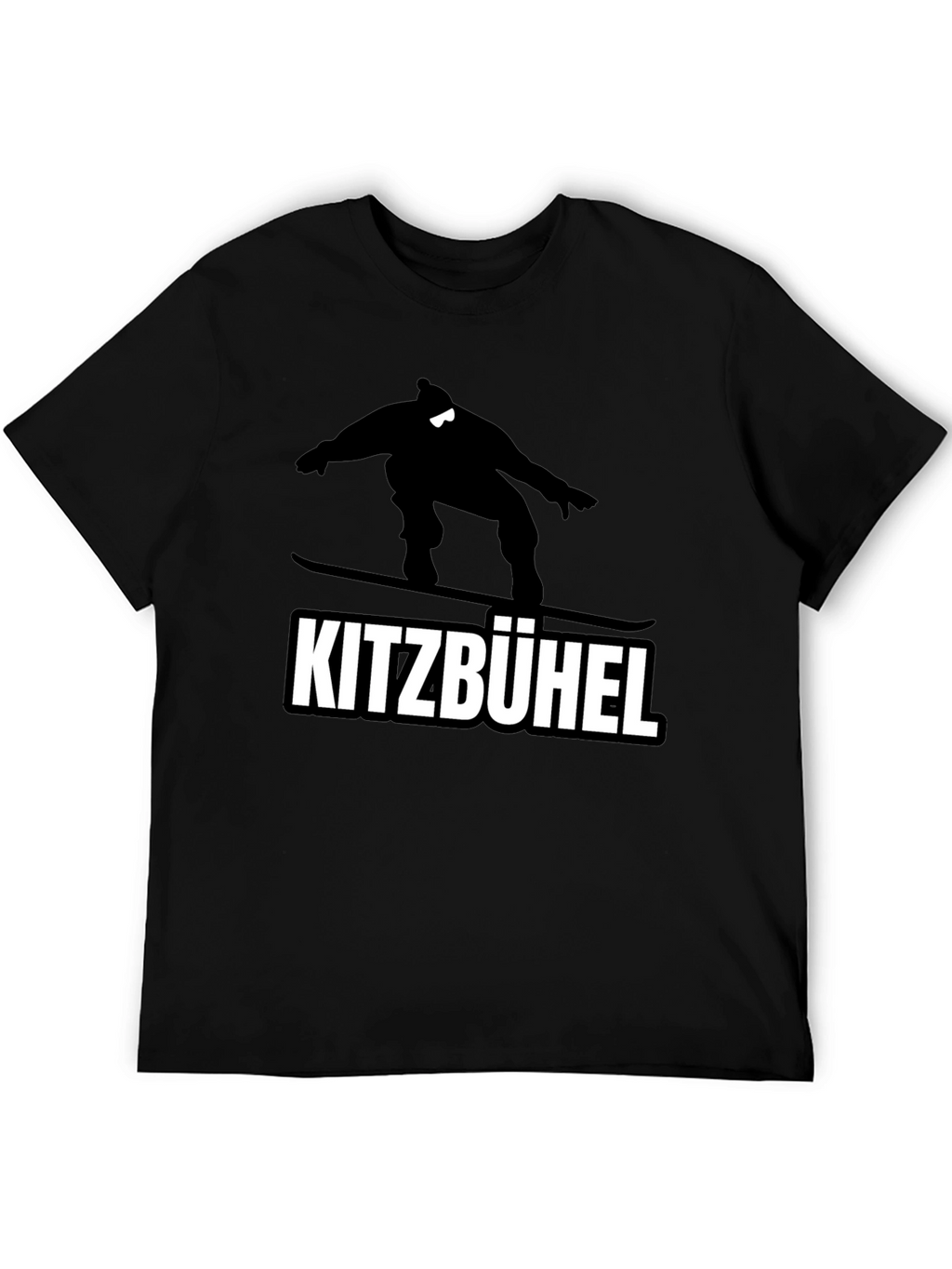 Kitzbühel Snowboarder Graphic Tee - Black