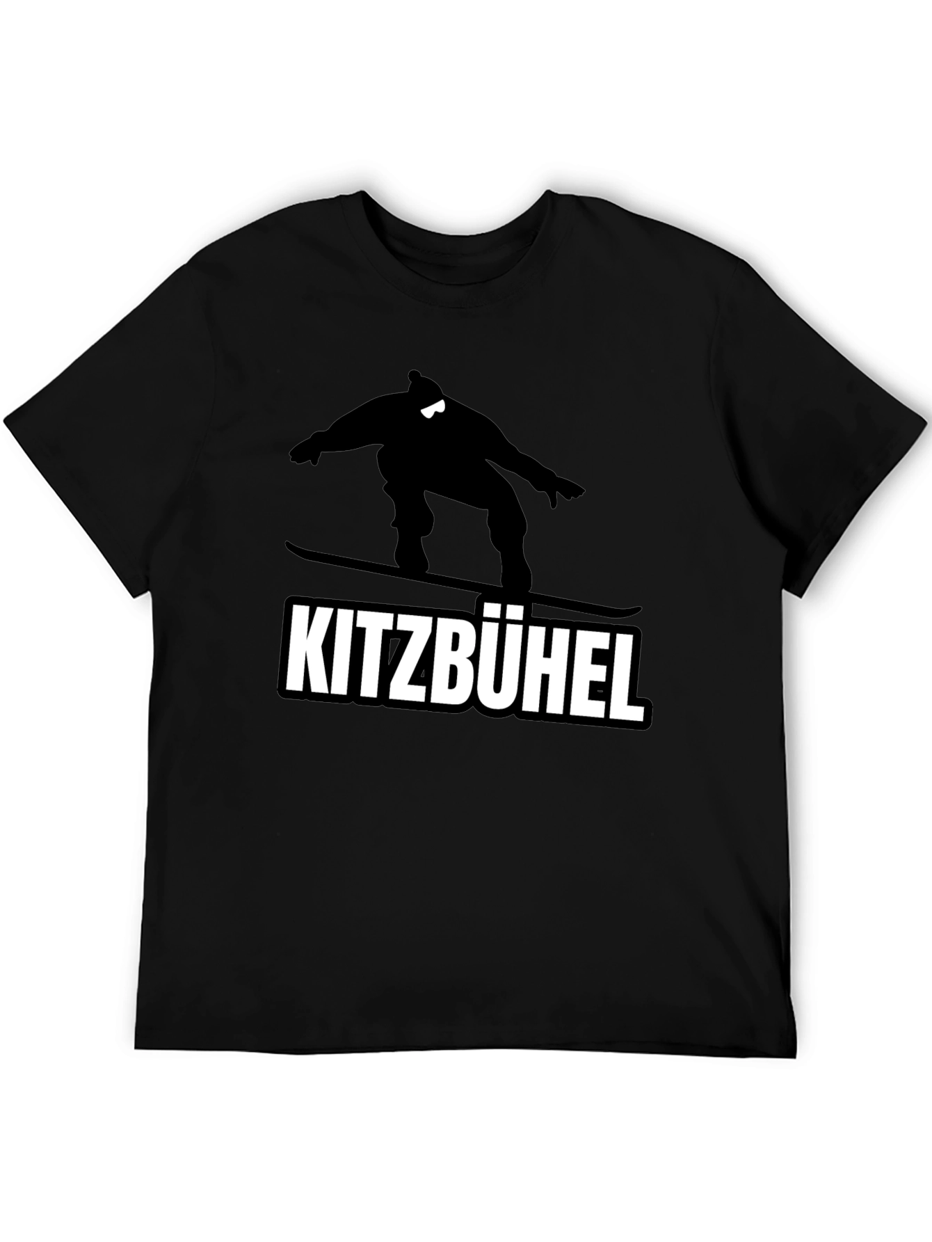 Kitzbühel Snowboarder Graphic Tee - Black