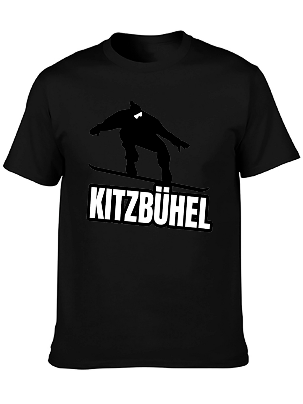 Kitzbühel Snowboarder Graphic Tee - Black