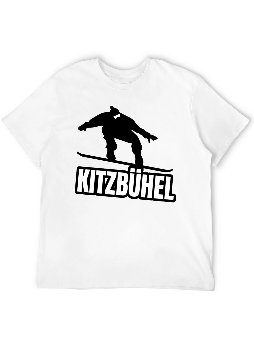 Kitzbühel Snowboarder Graphic Tee - Black