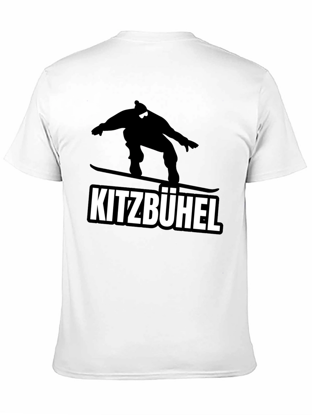 Kitzbühel Snowboarder Graphic Tee - Black