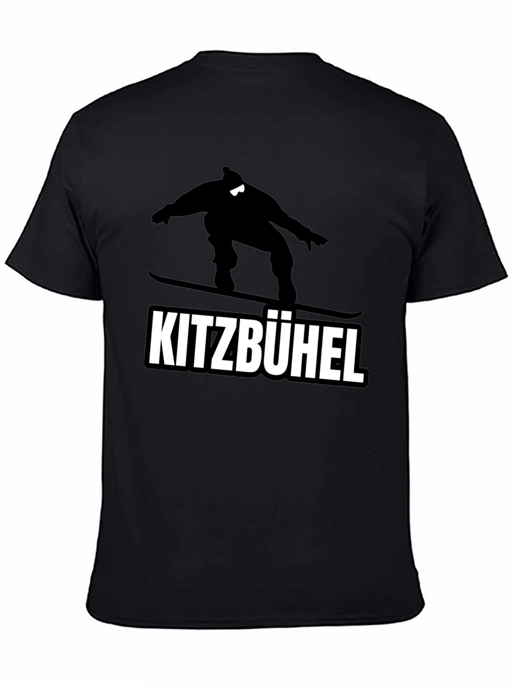 Kitzbühel Snowboarder Graphic Tee - Black