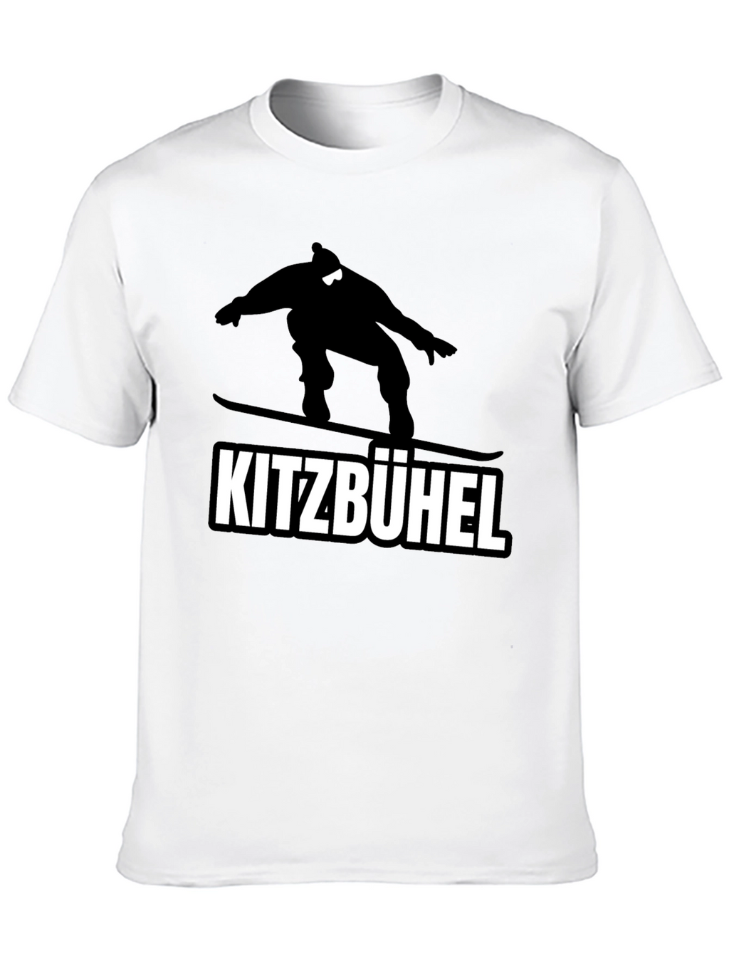 Kitzbühel Snowboarder Graphic Tee - Black