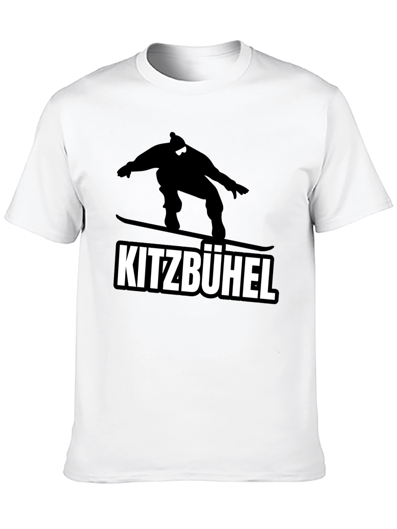 Kitzbühel Snowboarder Graphic Tee - Black