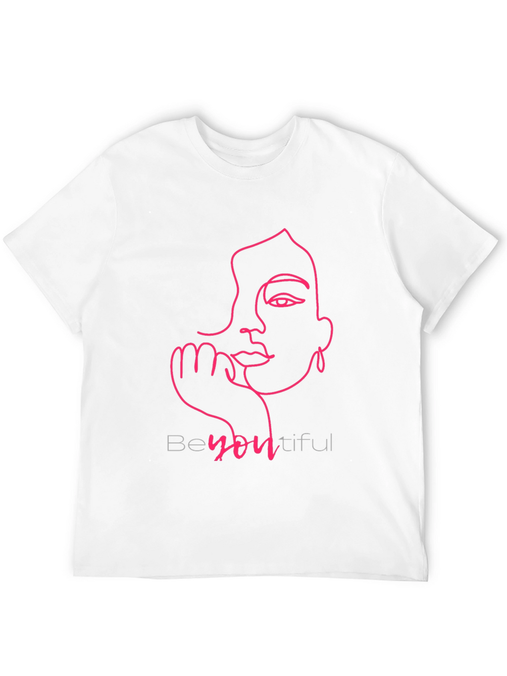 BeYOUtiful Line Art Tee - Stylish Graphic T-Shirt