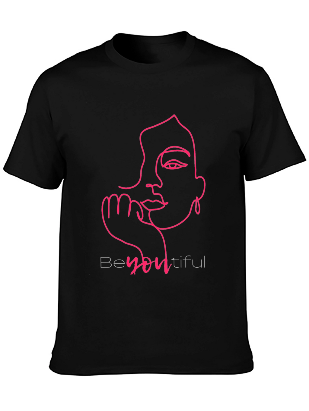 BeYOUtiful Line Art Tee - Stylish Graphic T-Shirt