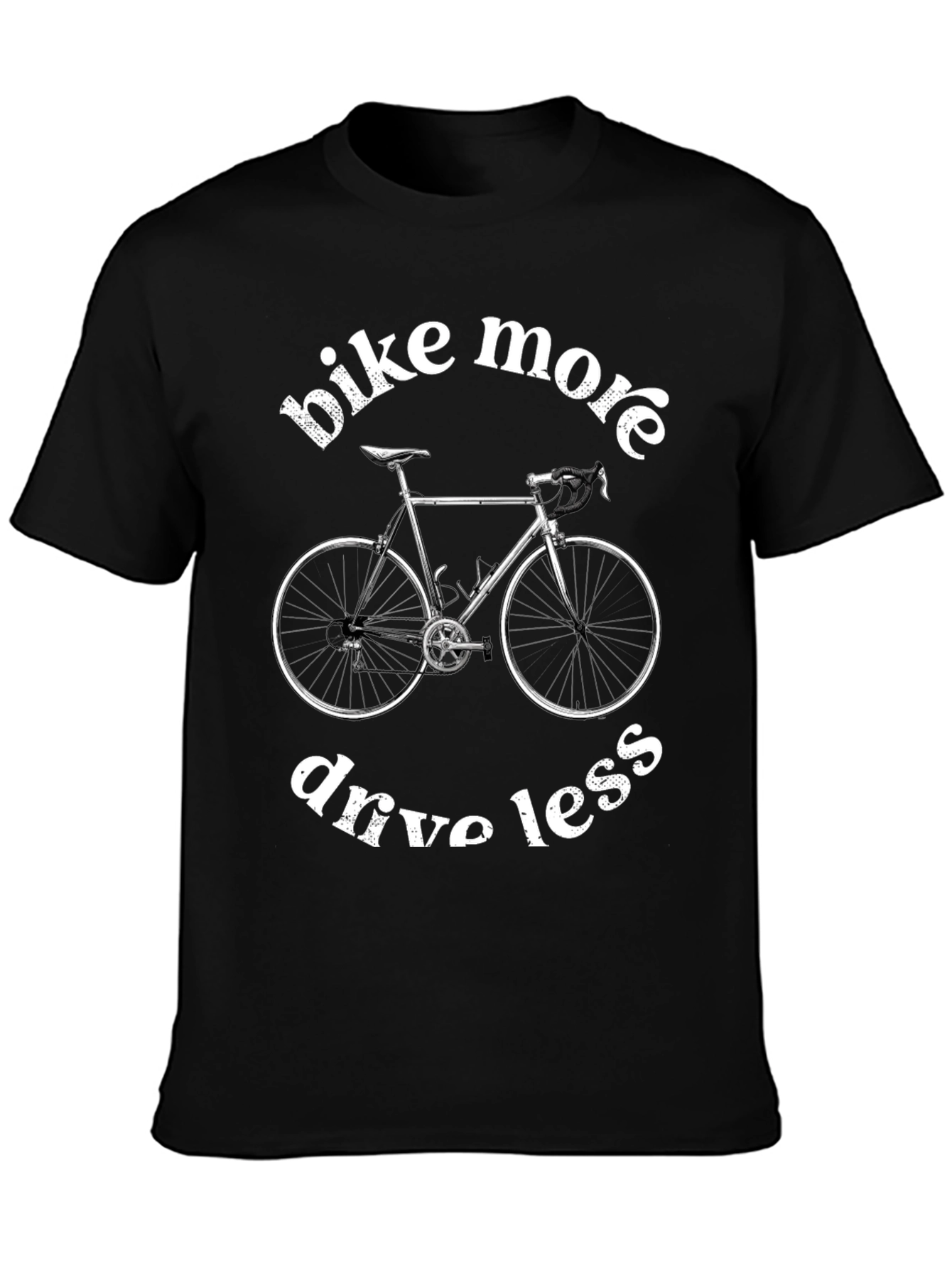 Bike More Drive Less Graphic Tee - Eco Friendly T-Shirt