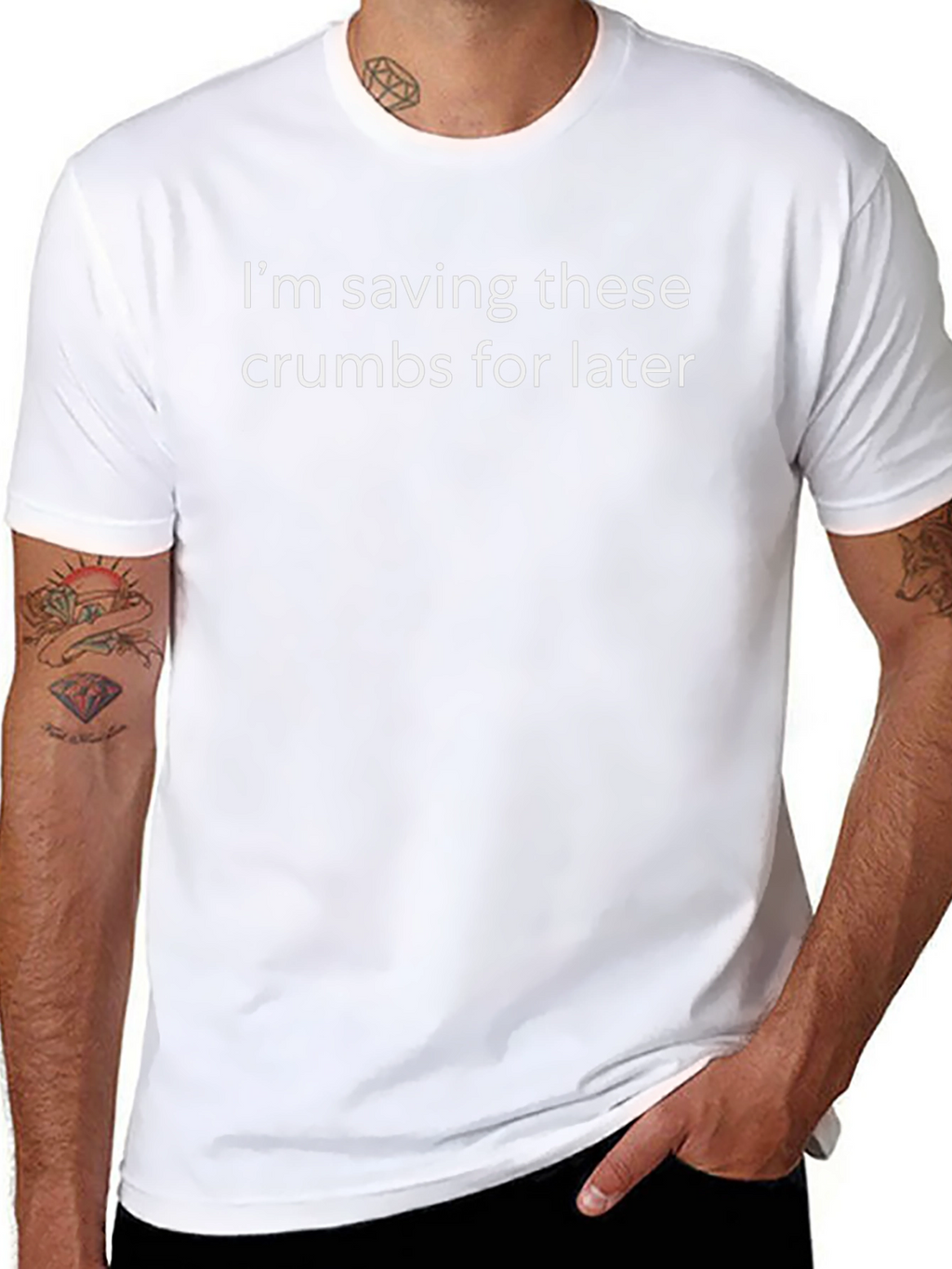 Funny Crumbs Graphic T-Shirt - Mens Black Tee