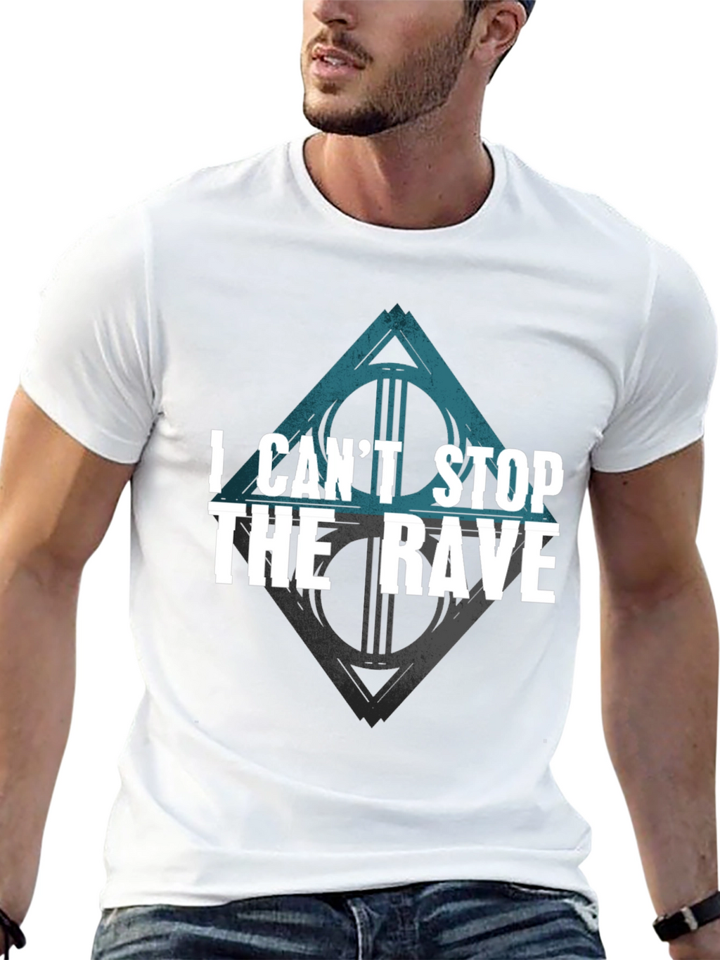 I Cant Stop The Rave Black T-Shirt