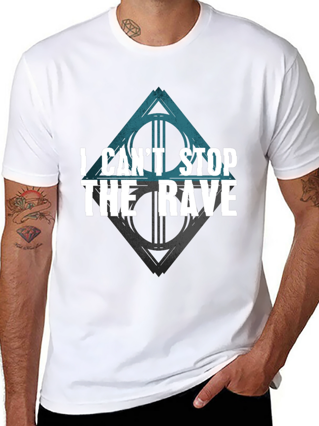 I Cant Stop The Rave Black T-Shirt