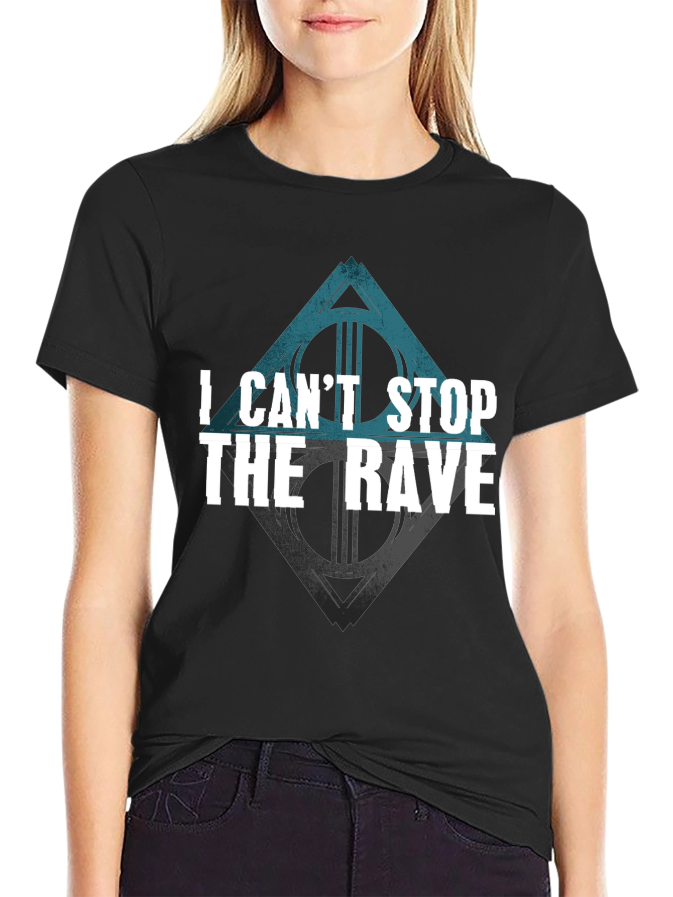 I Cant Stop The Rave Black T-Shirt