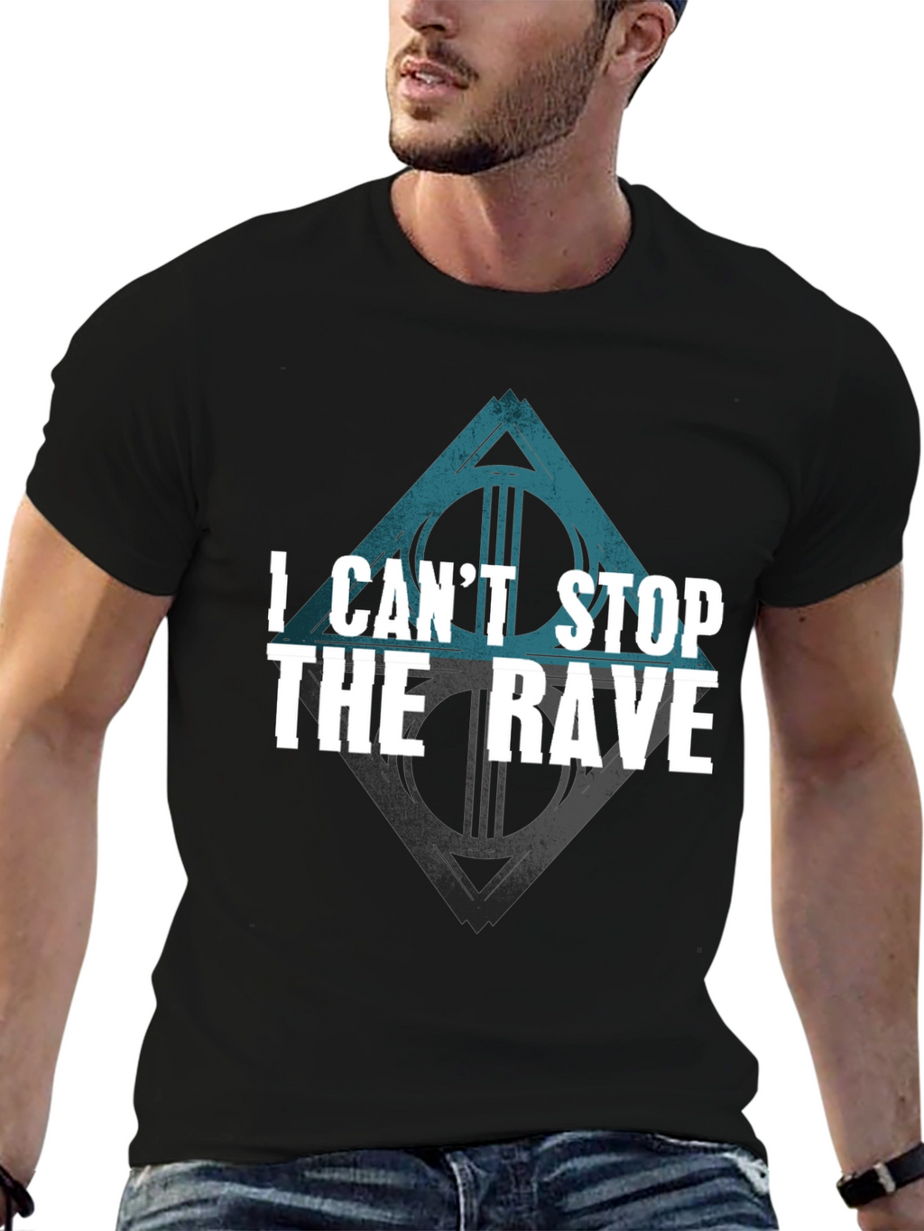 I Cant Stop The Rave Black T-Shirt