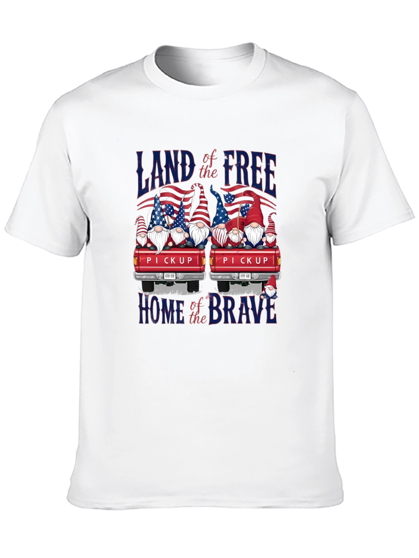Patriotic Gnome Pickup Truck T-Shirt
