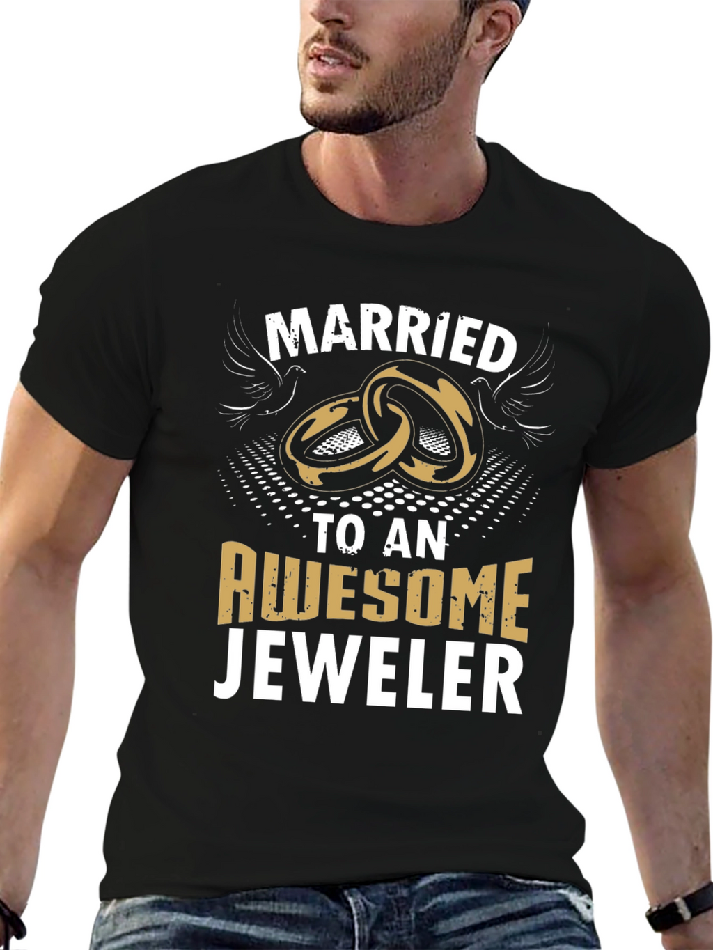 Married to an Awesome Jeweler Graphic T-Shirt