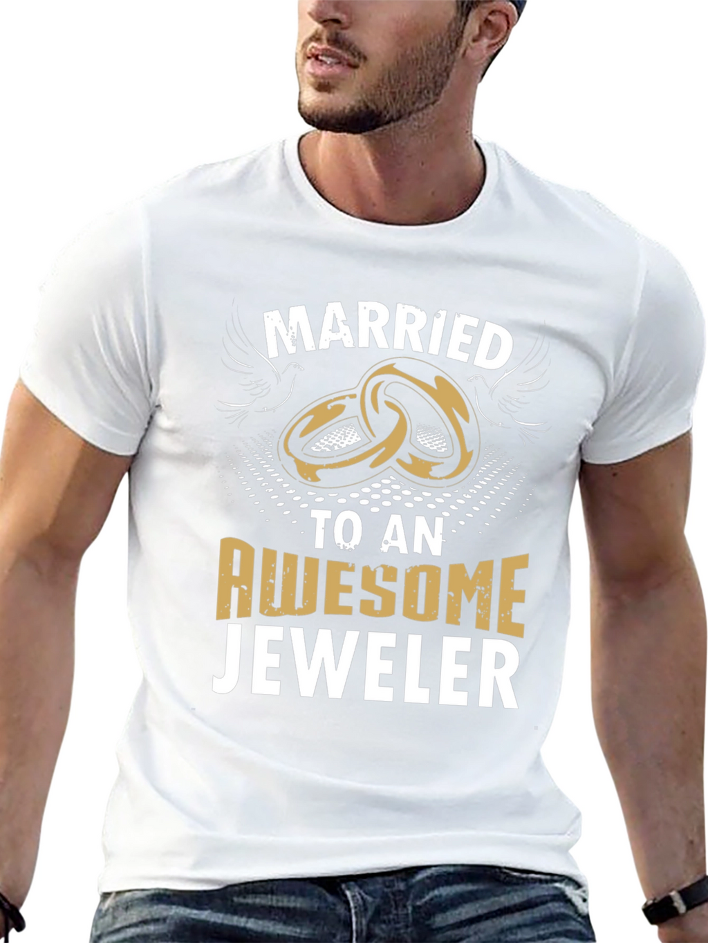 Married to an Awesome Jeweler Graphic T-Shirt