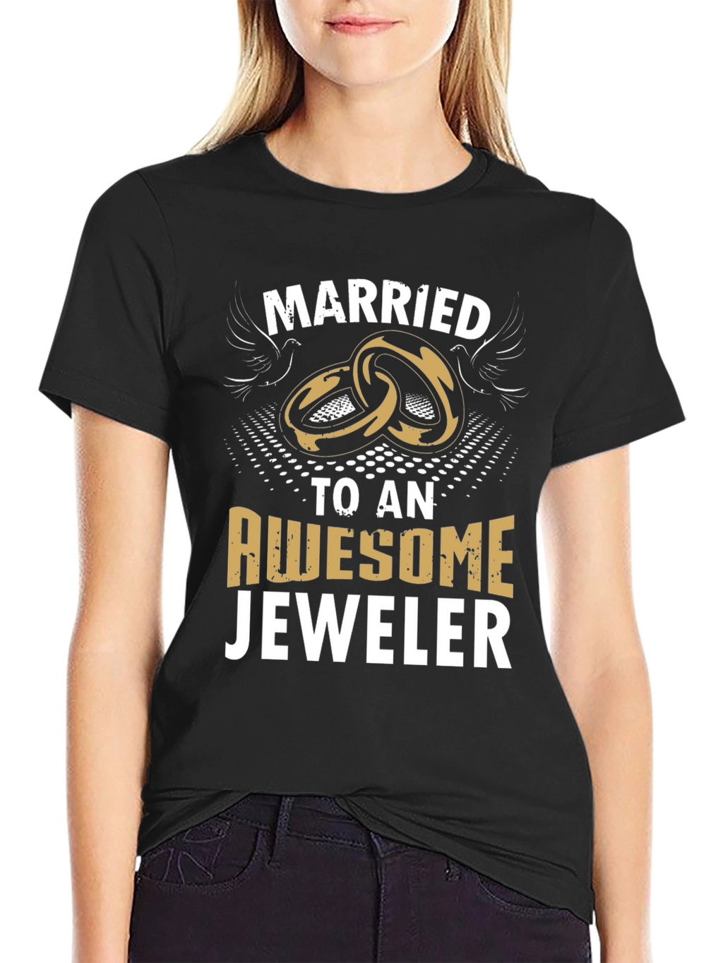 Married to an Awesome Jeweler Graphic T-Shirt