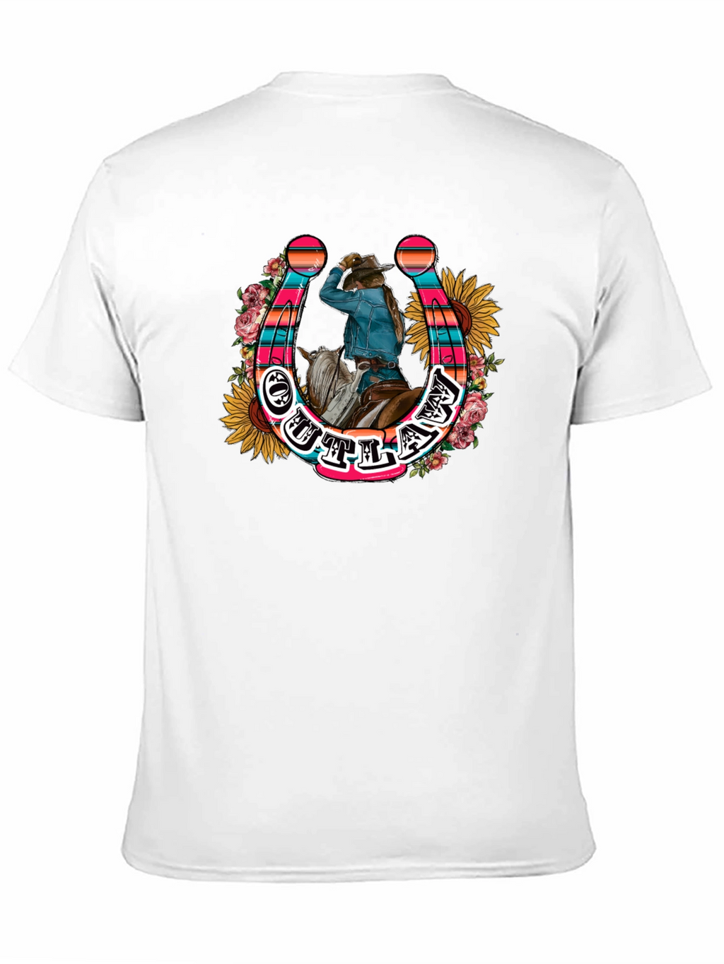 Outlaw Horseshoe Graphic Tee - Country Style