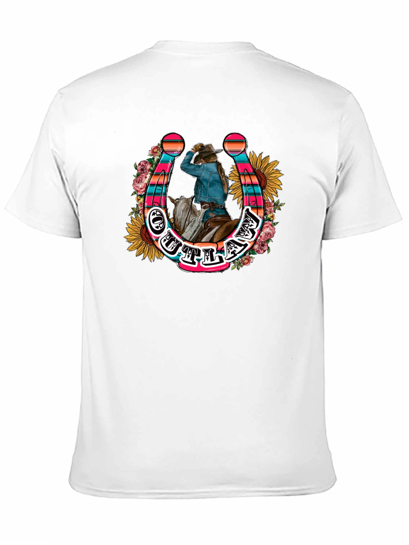 Outlaw Horseshoe Graphic Tee - Country Style