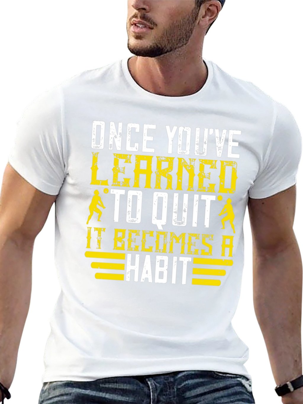 Learned to Quit T-Shirt: Volleyball Player Motivation
