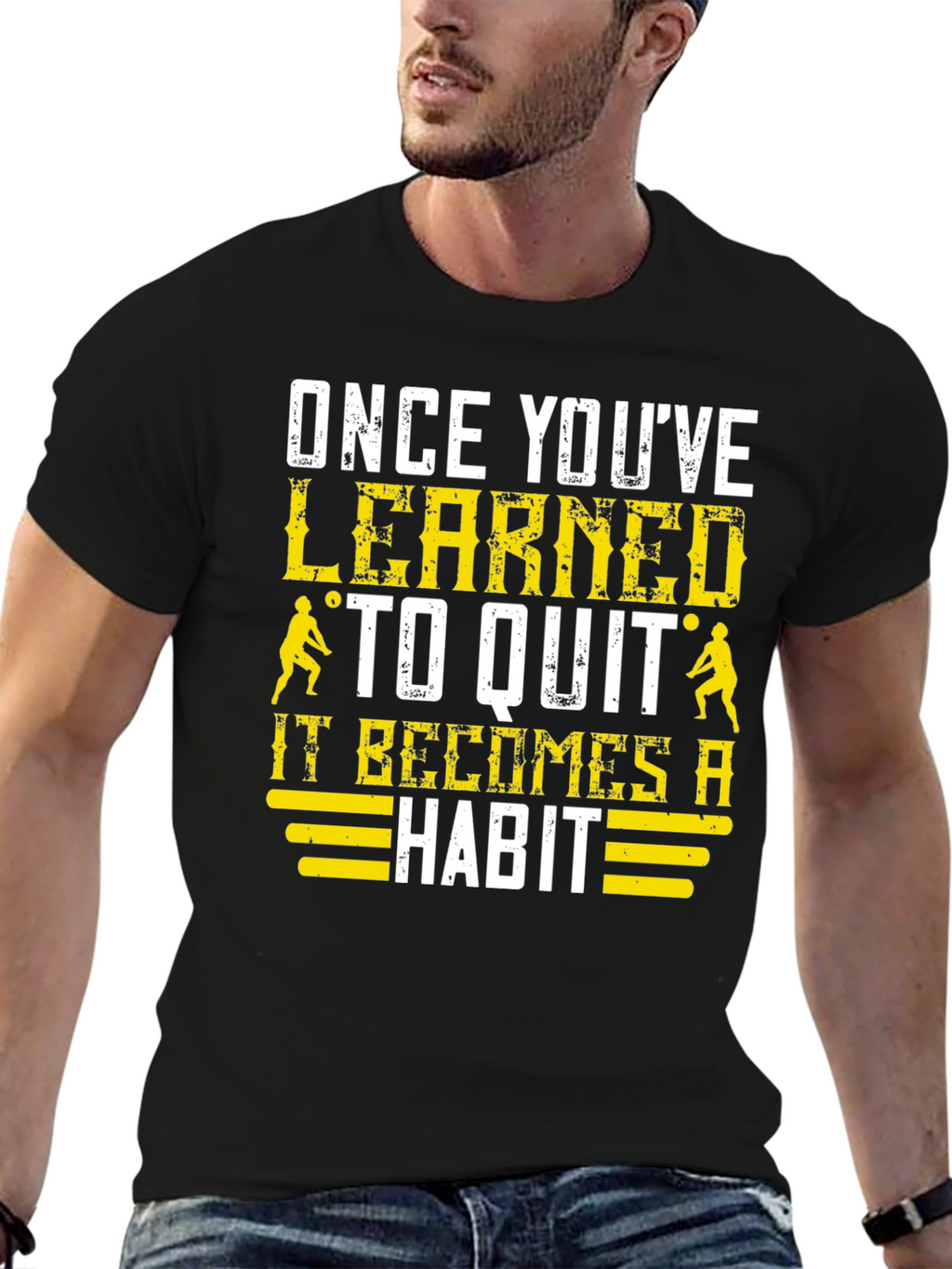 Learned to Quit T-Shirt: Volleyball Player Motivation